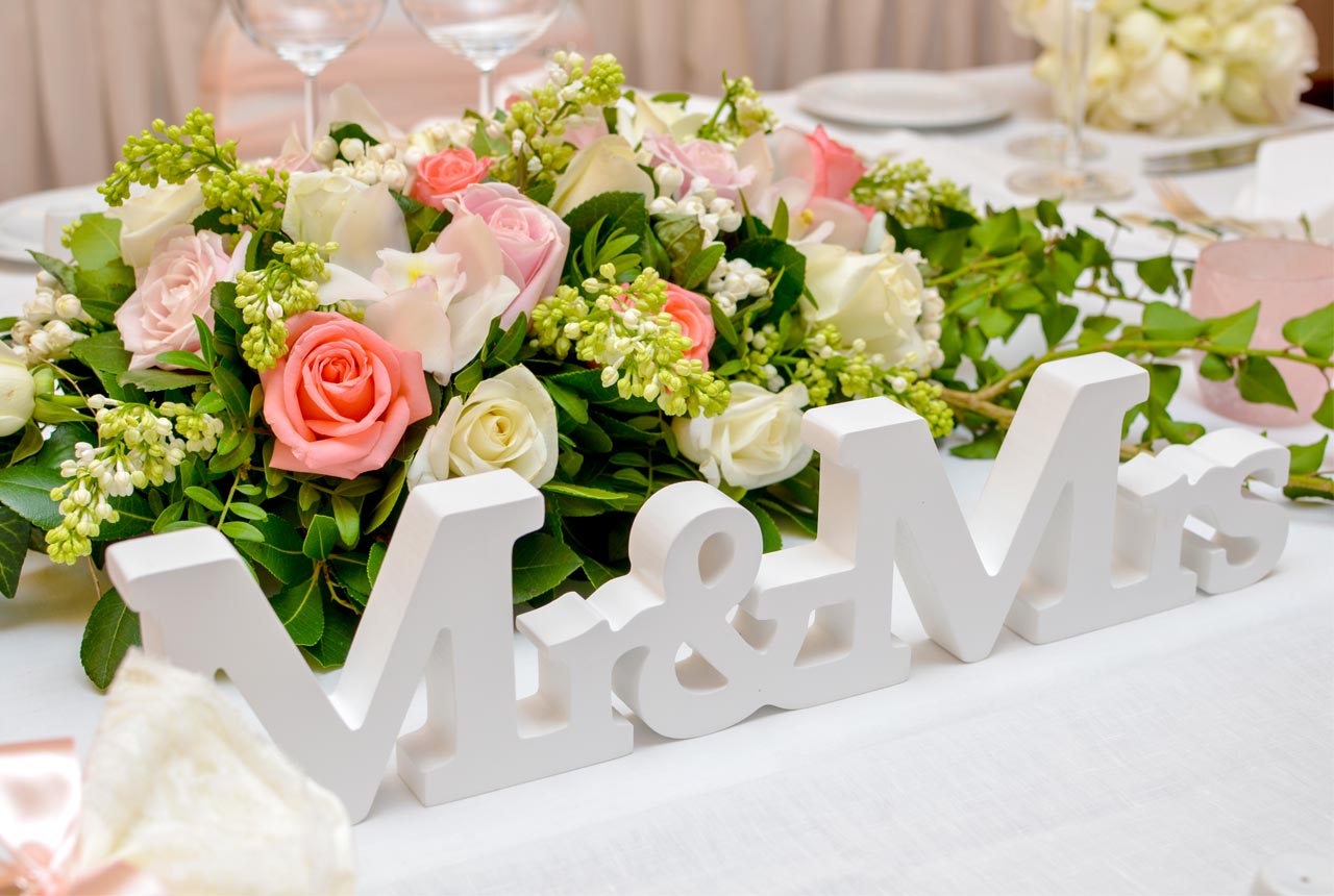 decoration details, civil wedding