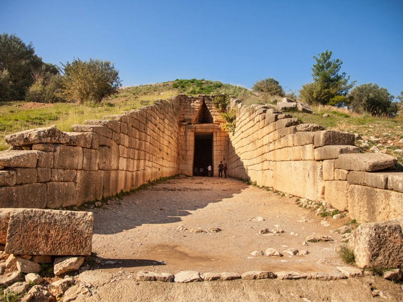 Μυκήνες θολωτός τάφος, Mycenae, Atreus treasures