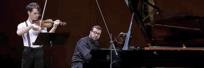 Χριστόφορος Πετρίδης βιολί Νίκος Κυριόσογλου πιάνο, Christophoros Petridis violin Nikos Kyriosoglou piano