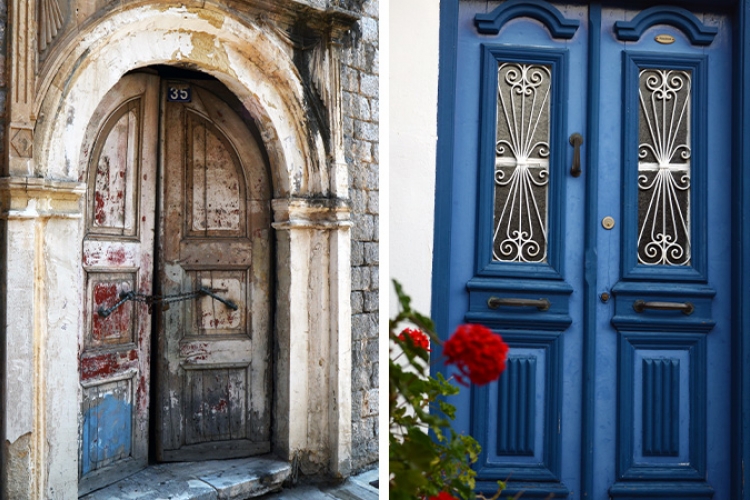 old doors in Nafplio, παλιές πόρτες στο Ναύπλιο