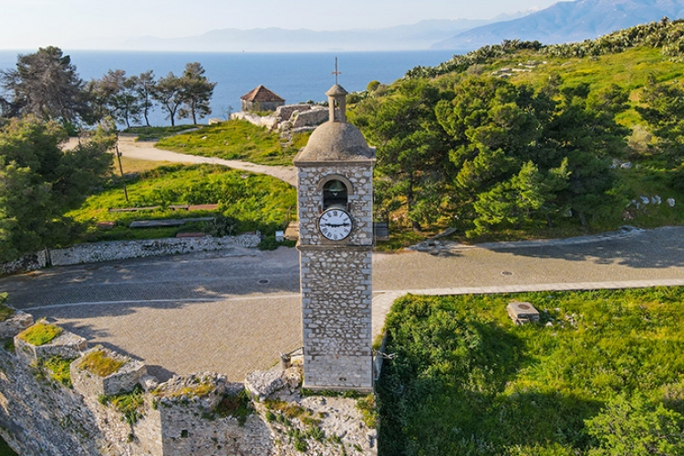 the Clock Tower in Acronafplia, Ρολόι του Ναυπλίου στην Ακροναυπλία